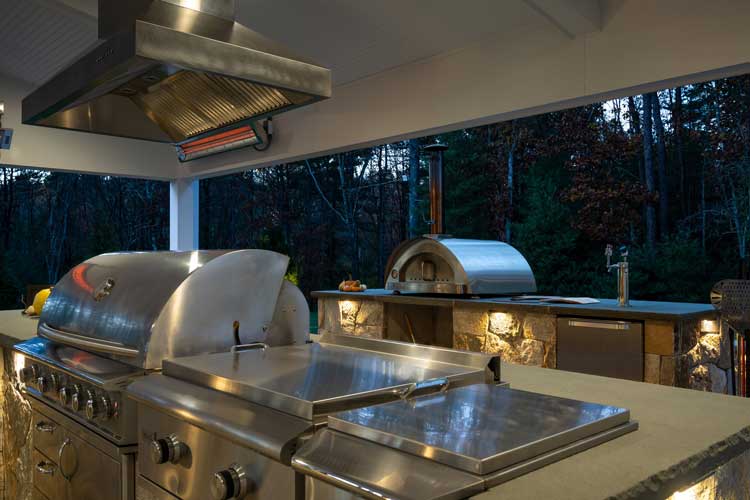 BBQ Outdoor Kitchen Installation Massachusetts 750px