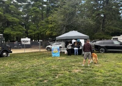 Cornhole tournament fundraiser at Ellis Haven Campground