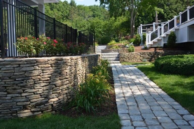 Retaining Walls project by Ten Four Landscape & Construction, serving Norfolk, MA