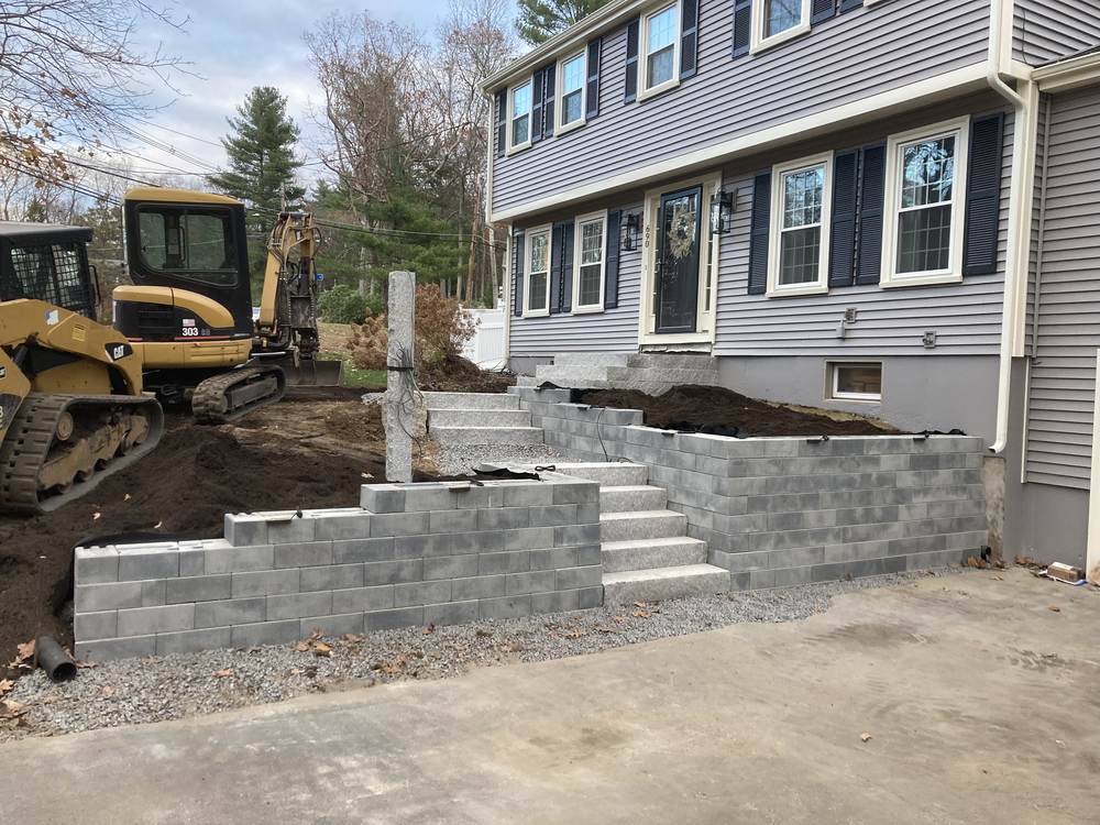 Retaining Walls in Wrentham, Norfolk, Franklin and Foxboro MA