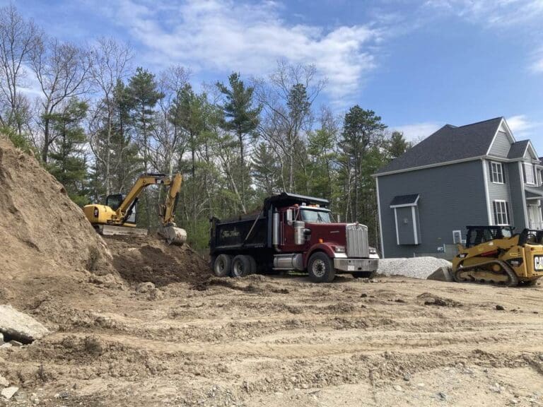 Sitework project by Ten Four Landscape & Construction, serving Norfolk, MA