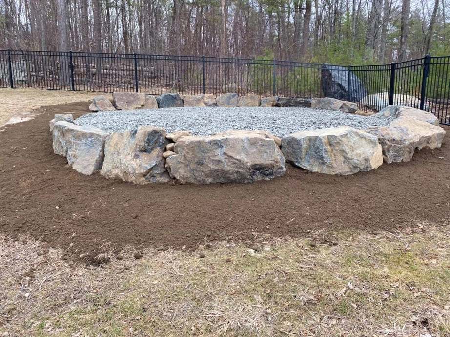 Crushed bluestone at Ten Four Landscape Supply in Wrentham, MA