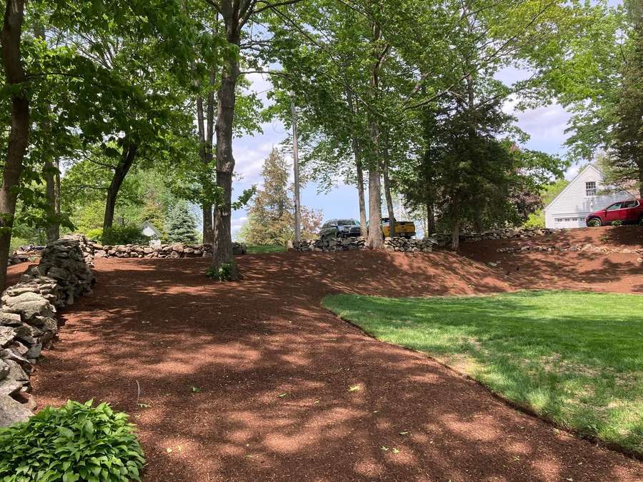 Pure hemlock mulch at Ten Four Landscape Supply in Wrentham, MA