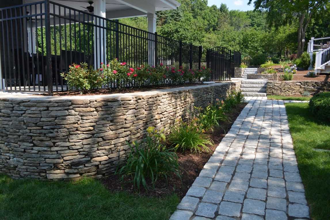 New England fieldstone from Ten Four Landscape Supply in Wrentham, MA